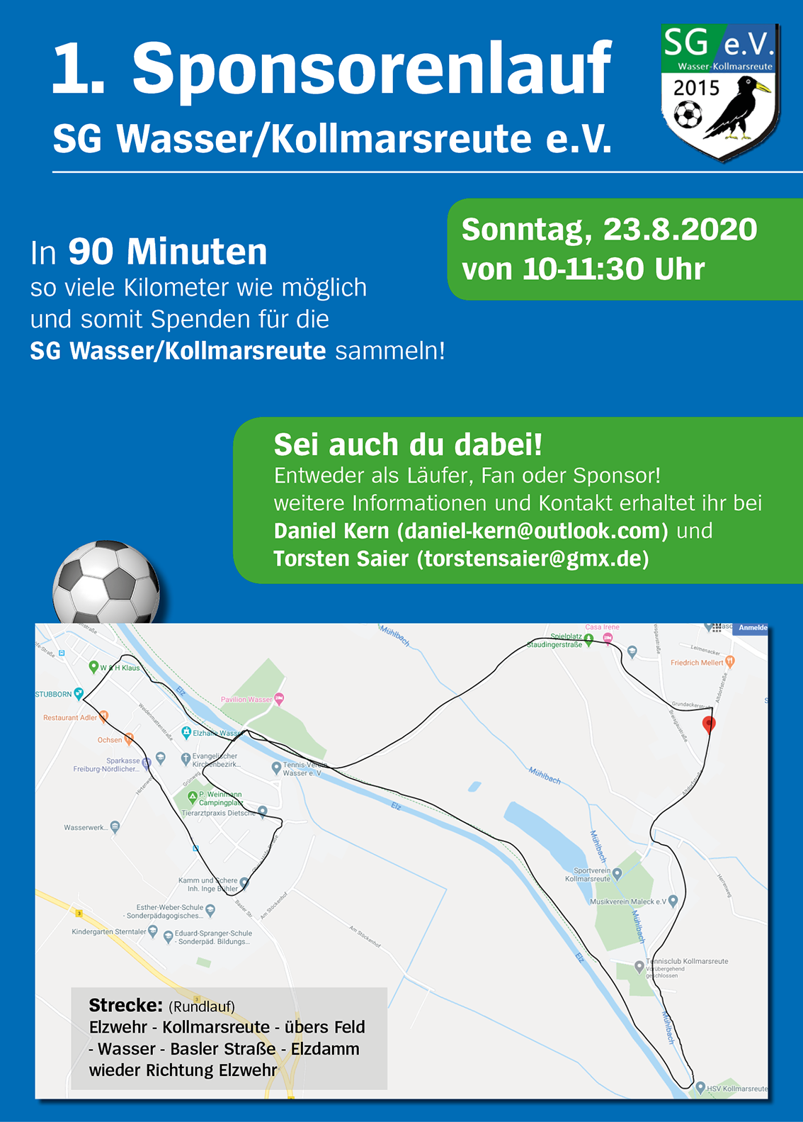 1. Sponsorenlauf der SG Wasser/Kollmarsreute